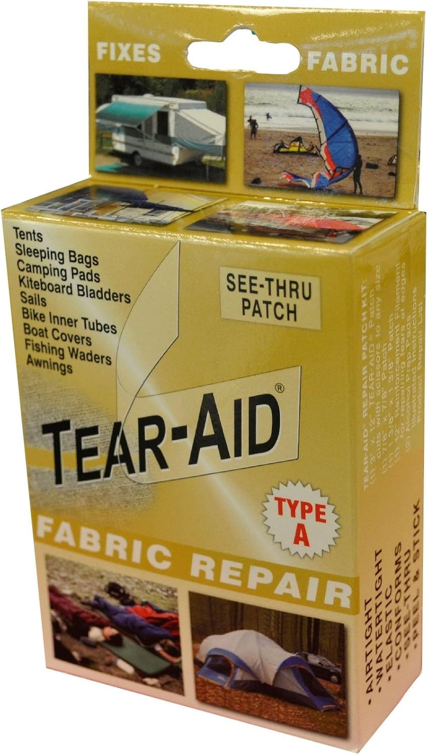 TEAR-AID Fabric Repair Kit - Unisex First Aid Solution for Quick Fixes | Pack of 1
