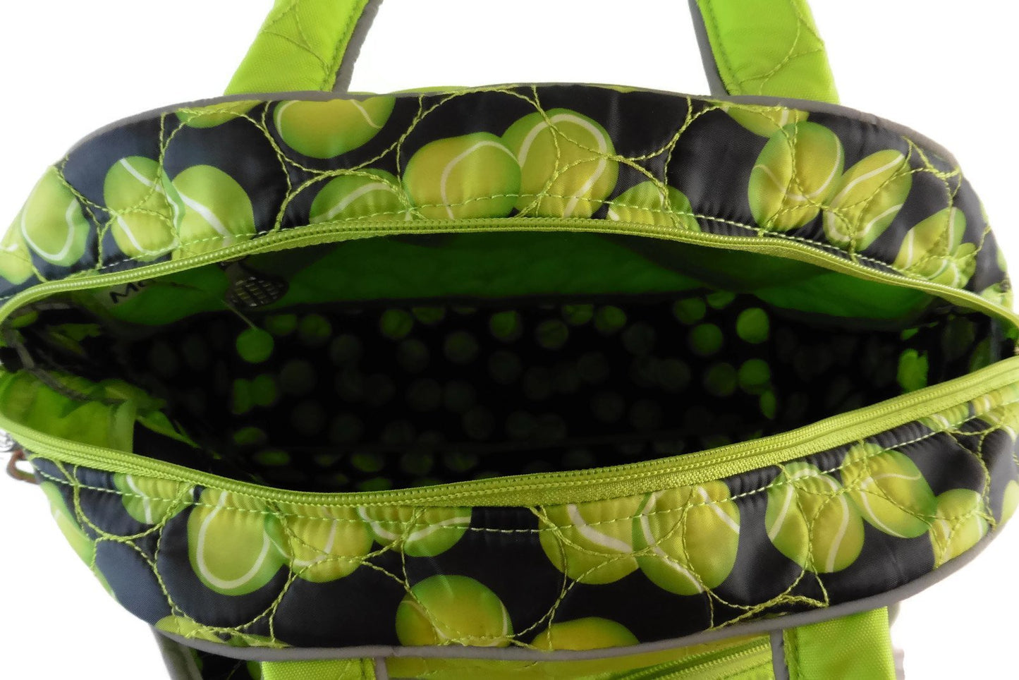 ModaMoo Womens Reflective Tennis Bag, Designed in New York, Green