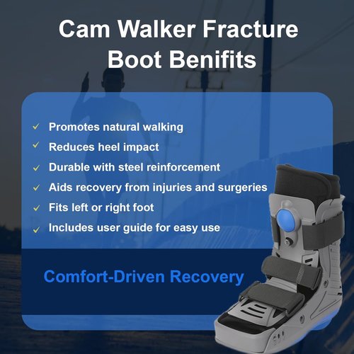 M Pain Management Technologies Cloud Walker - Walking Boot for Foot & Ankle Support | Lightweight & Comfortable | Medium Size