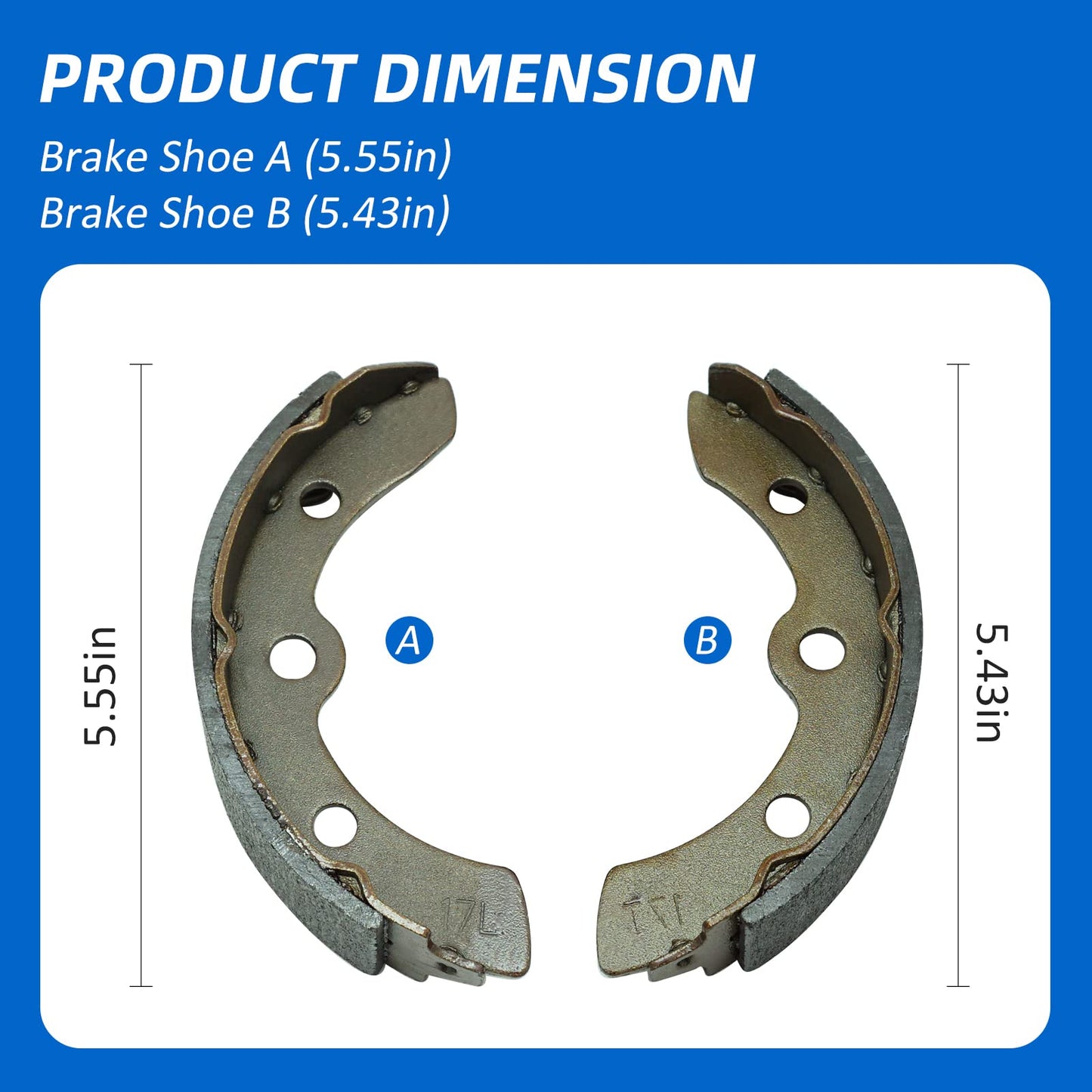 Brake Shoes Springs Kits 1018232-01 for Club Car DS 1995-Up Precedent 2004-Up Yamaha G1/G2/G3/G5/G8/G9/G11 E-Z-GO Gas Electric Golf Cart