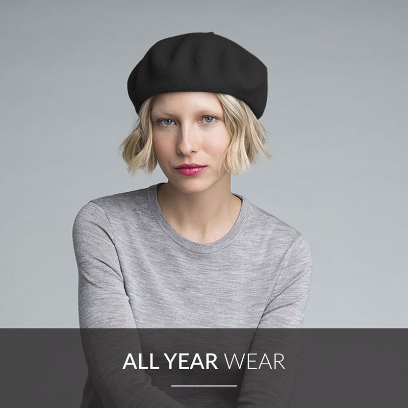 Kangol Anglobasque Beret - Black/M