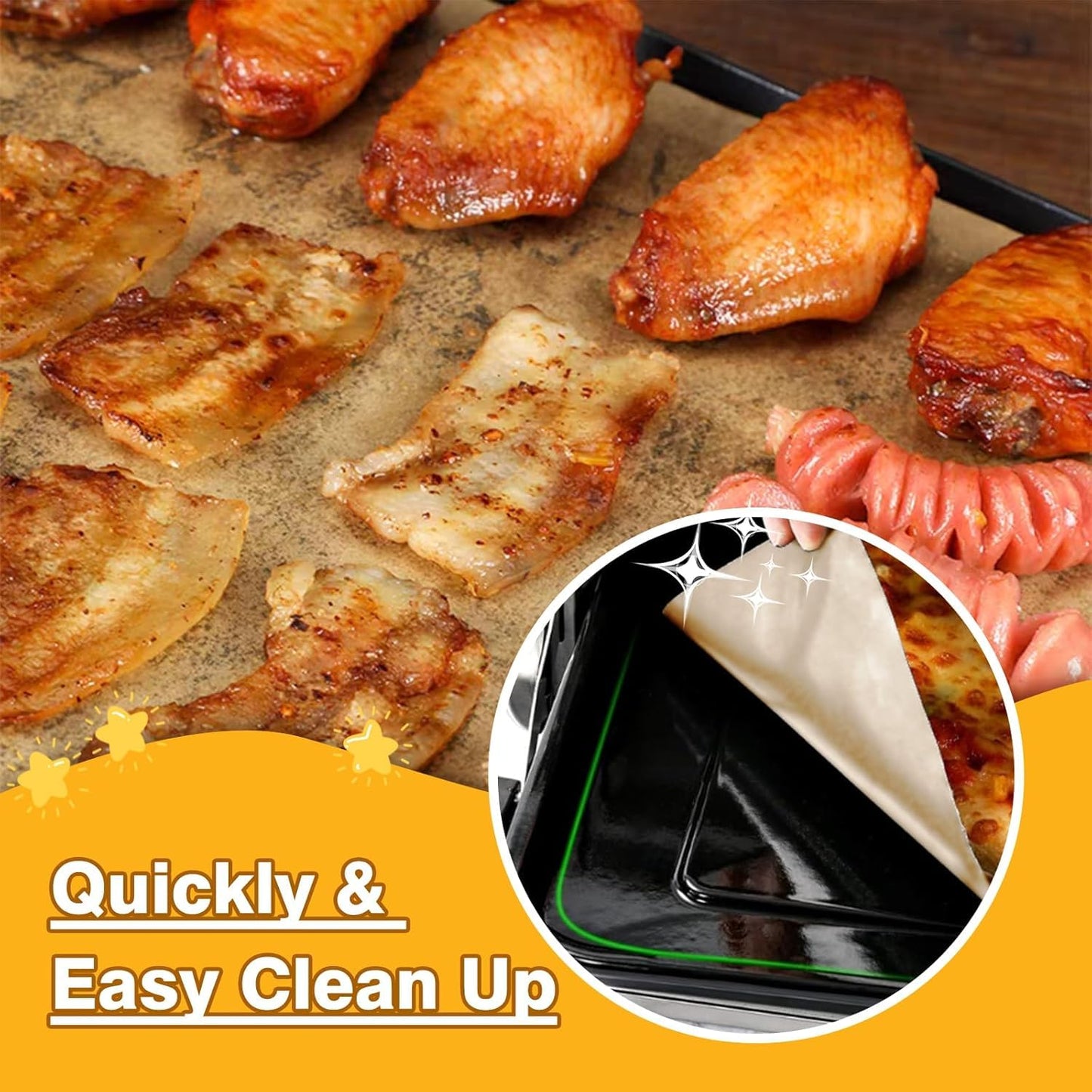 Air Fryer Paper Liners Compatible with Emeril Lagasse French Door 360 air fryer, 100 PCS Small Size Parchment Paper Disposable Square Parchment Paper Sheets, Accessories for Emeril Lagasse air Fryer