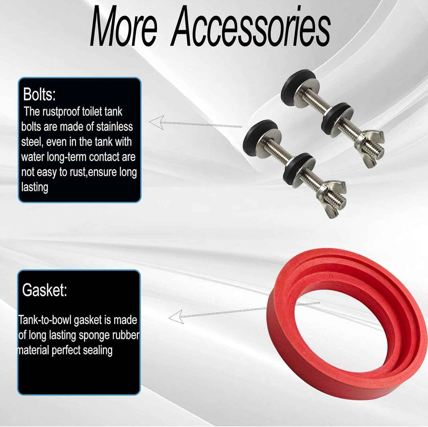 American Standard Champion 4 Toilet Flush Valve Replacement Kit - Includes Flapper & Gasket
