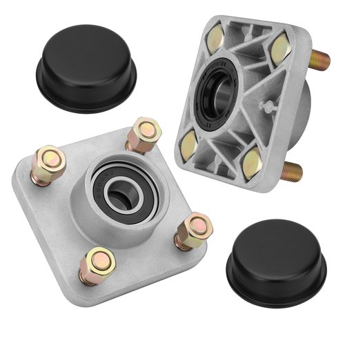 JAVIK 2Pcs Front Wheel Hub & Dust Cover Cap Compatible with Yamaha Golf Cart G8/G11/G14/G16/G20/G22/G27/YTF/YDR OEM# JG5-WF511-00-00 JG5-WF511-10-00