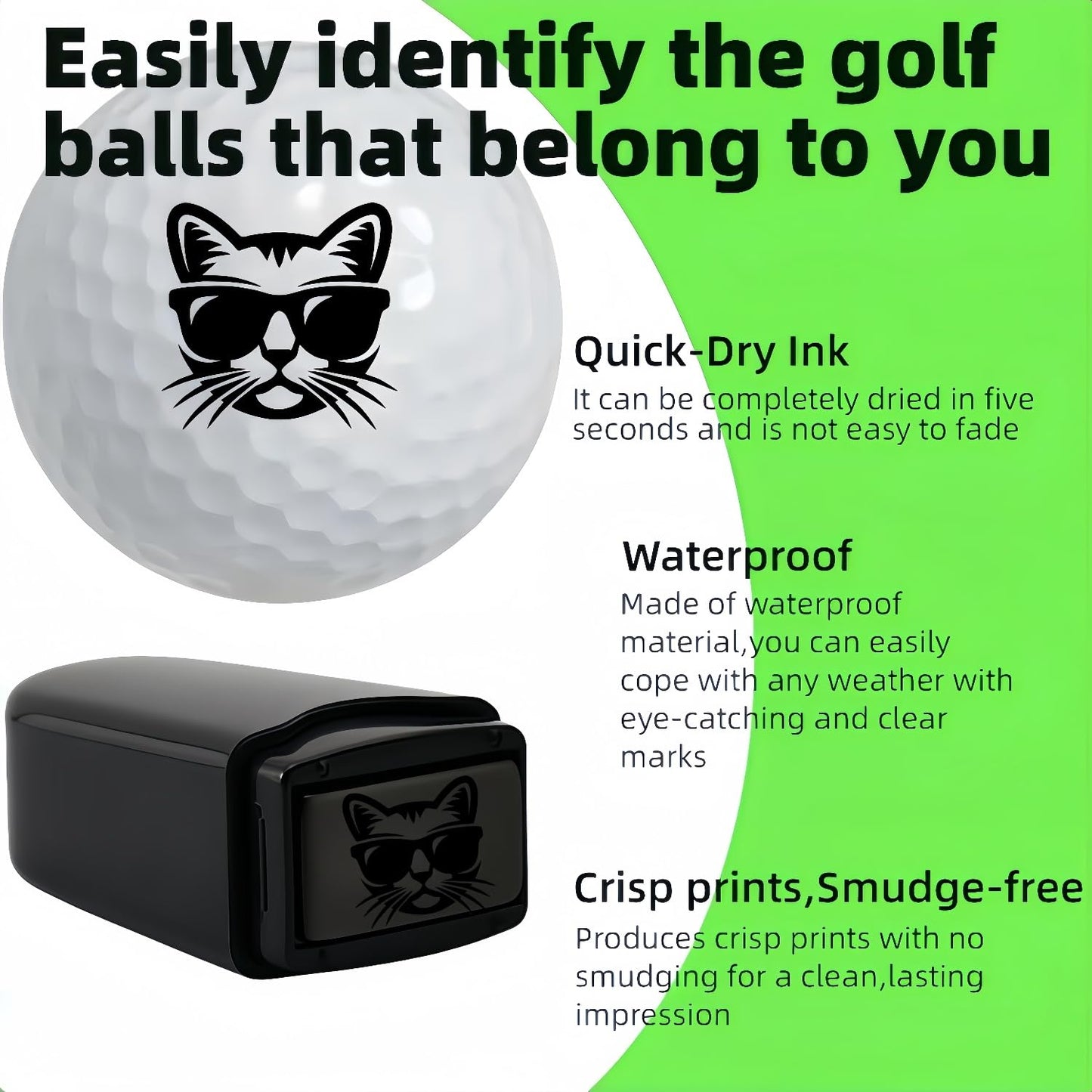 Jieyouhui 2 Pack Personalized Golf Ball Stamp Funny Golf Ball Stamps Reusable Golf Ball Marking Golf Ball Stamps Markers for Men and Women Golfers Golf Ball Stamps