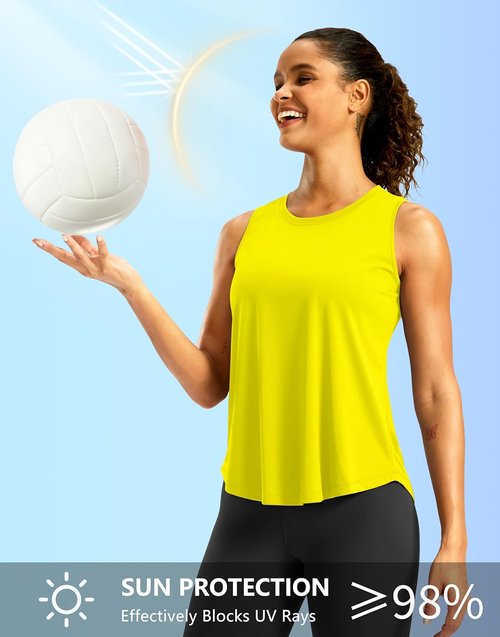 G Gradual Workout Tank Top - Women's Sleeveless Athletic Yoga Shirt | Quick-Dry High Neck for Running & Tennis