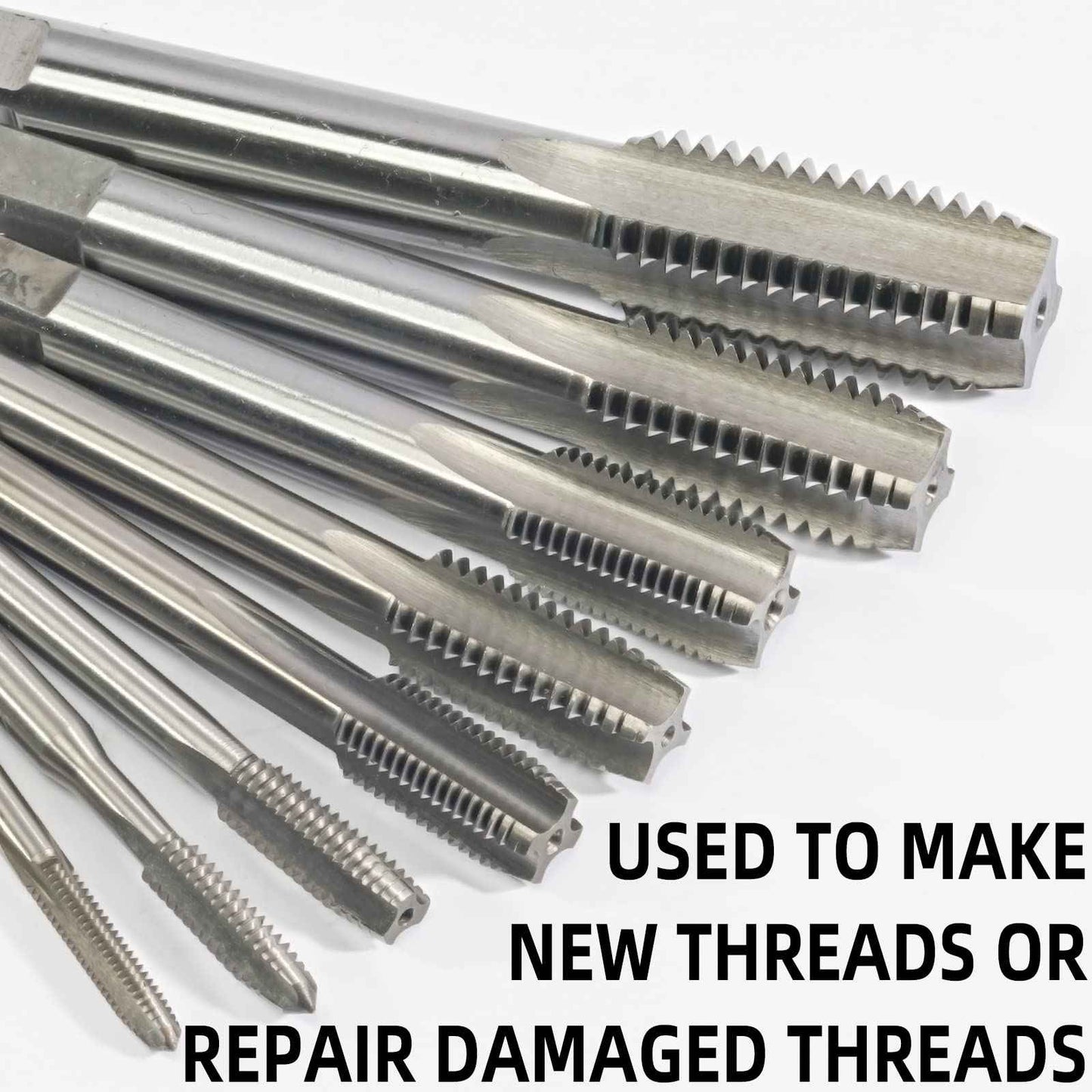 Aceteel M14 x 1.0 Metric Tap and Die Set, M14 X 1mm HSS Machine Thread Tap and M14 X 1mm Alloy Tool Steel Round Thread Die Right Hand