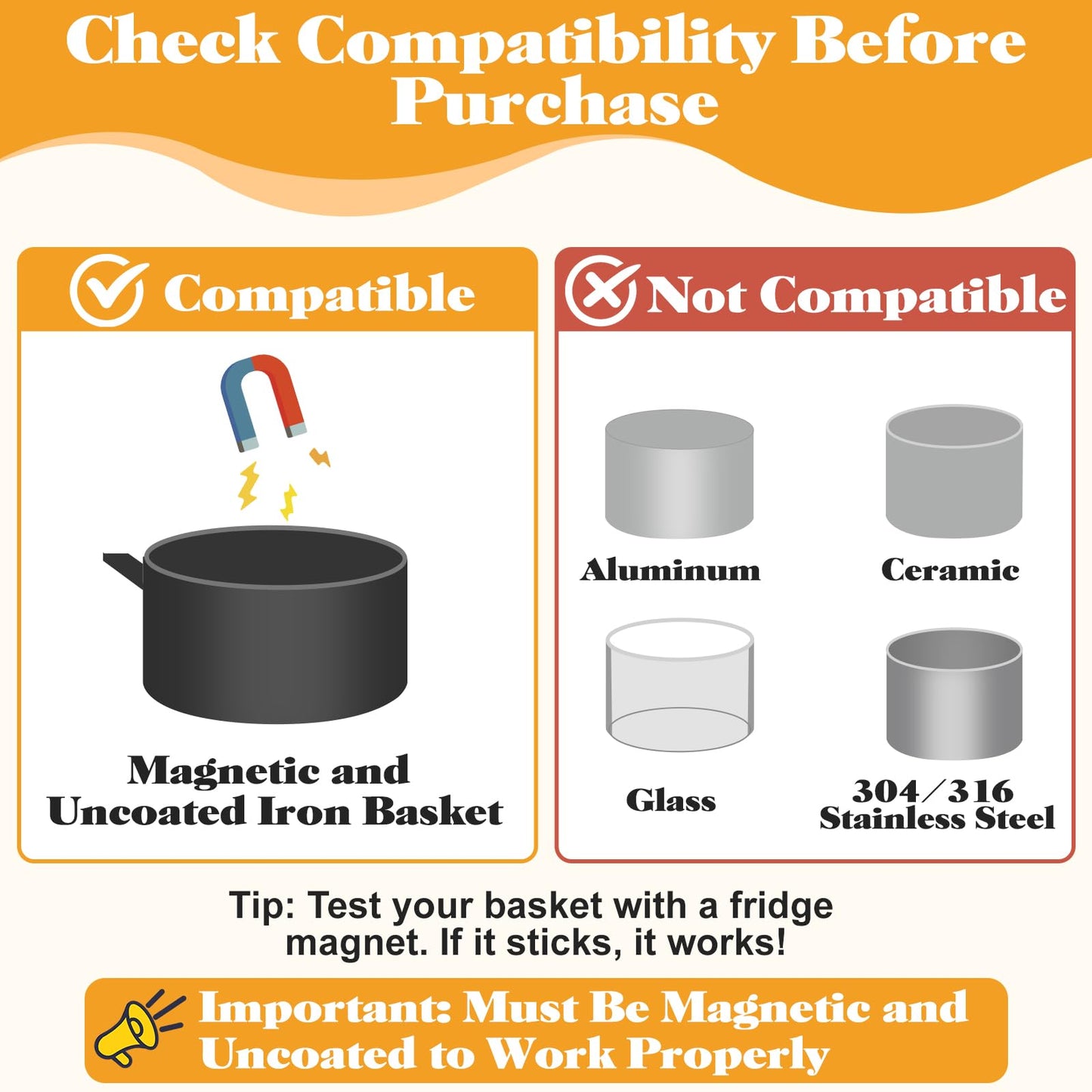 Air Fryer Magnet Silicone Buckles for Parchment Paper – 2 Pack Reusable Accessories for Disposable Basket Liners, Secure Baking Paper, Prevent Shifting & Burning (Black)