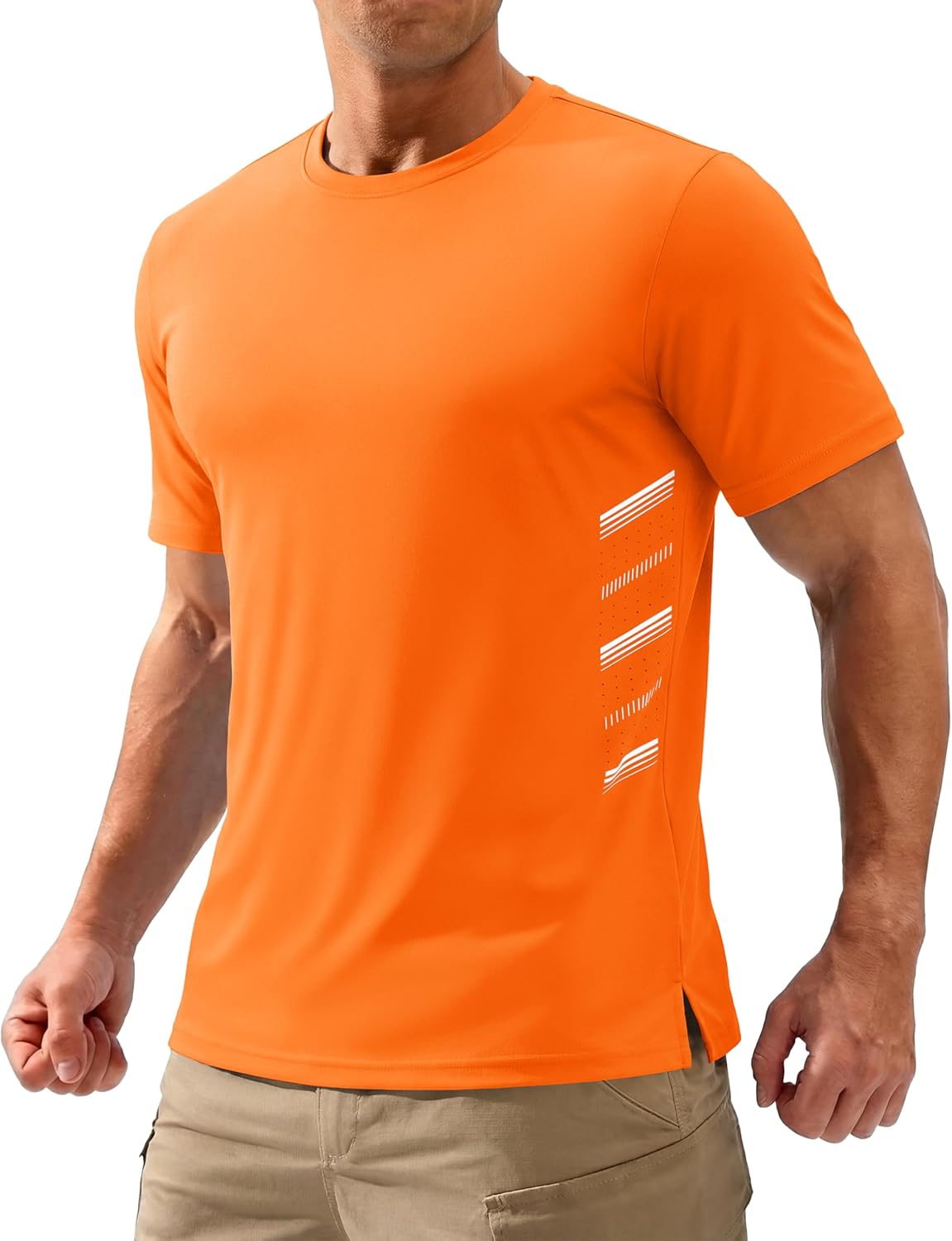 TACVASEN Men's Athletic Workout Shirt - Dry Fit Running Rash Guard | UPF 50+ Breathable T-Shirt
