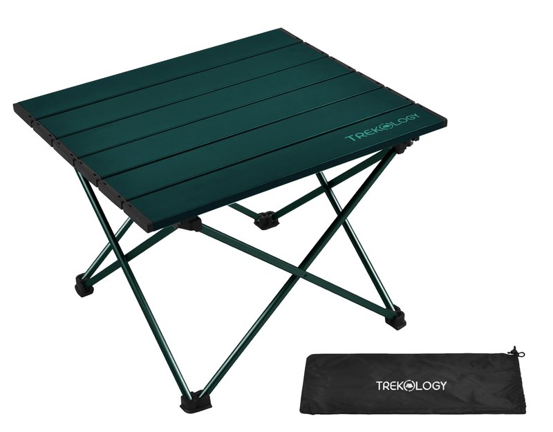 TREKOLOGY TALU Portable Folding Beach Table - Lightweight Travel Camp Table | Small Camping Table for Outdoor Adventures | Foldable, Compact, and Sturdy - Perfect for Camping, Picnic, Beach Trips