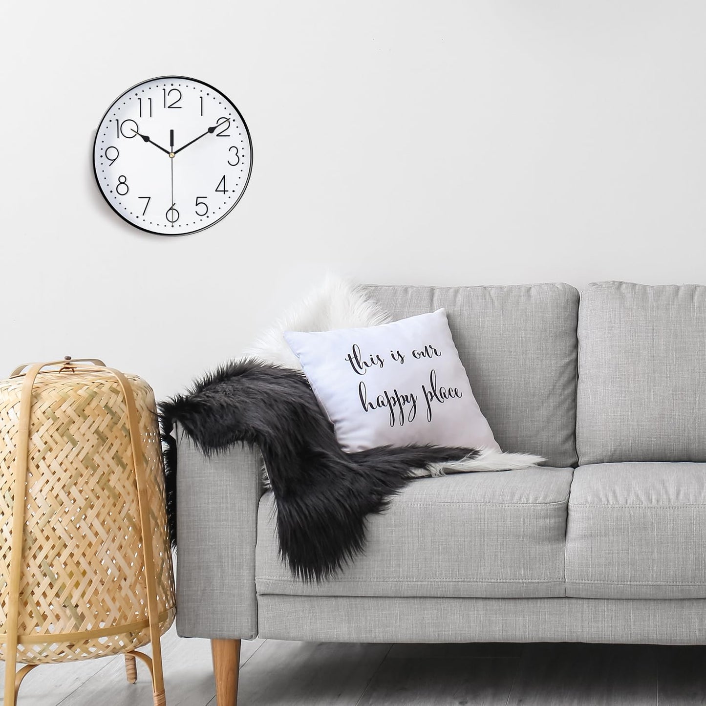 5168S Silent Quartz DIY Wall Clock Movement Mechanism Battery Operated with 13mm/0.51 inch Shaft Length, 100mm/3.94 inch Long Hands