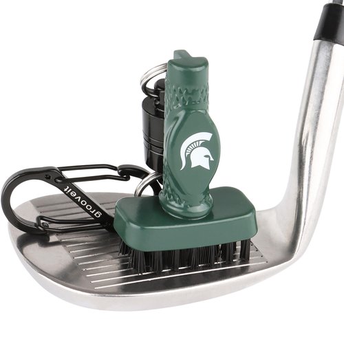 Grooveit Official miniG NCAA Team Golf Brush - A-380 Aluminum (Michigan State University)