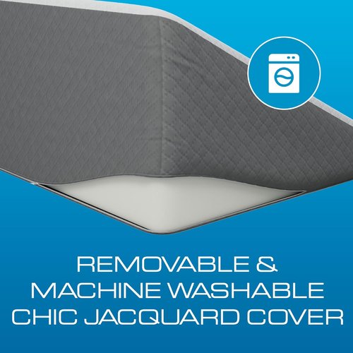 Kolbs Bed Wedge Pillow - Sleep Apnea Relief & Acid Reflux Support | Chic Jacquard Cover, Standard 7.5" Height