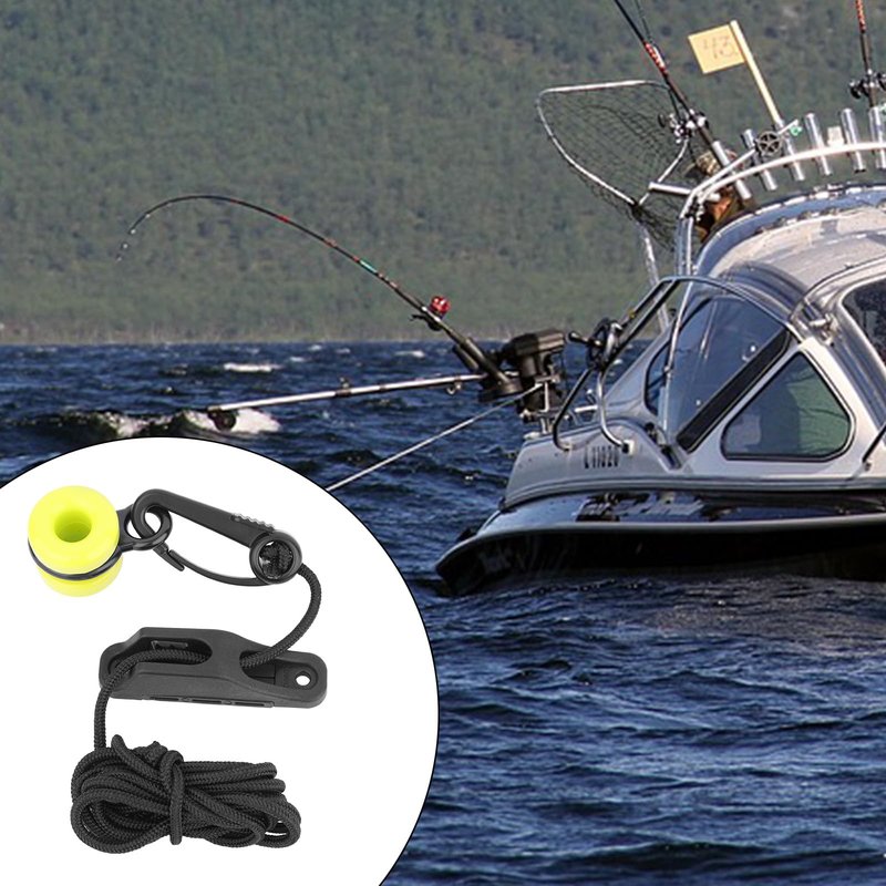 Fukaisu Downrigger Weight Retriever, Durable Fishing Trolling Weight Retriever with Snaps, Cleat, Fairlead & 78 Inch Cord for Deep-Sea Fishing & Trolling, Easy Management