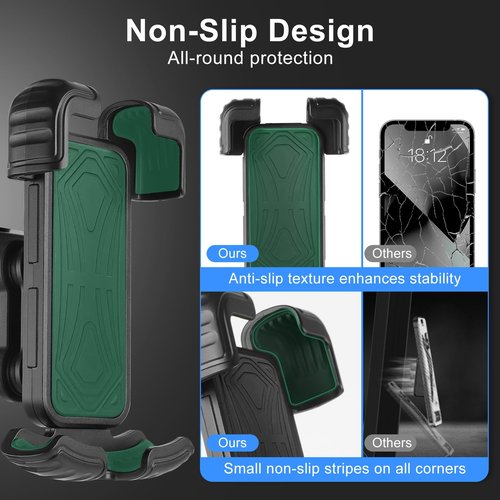 Golf Cart Phone Holder Magnetic Mount Univseal Fit EZGO/Yamaha/Club/ICON/Zone,360° Rotation, Ultra Strength Magnetic,Golf Cart Phone Holder for Phone Size 6“-7”, Includes iPhone16-11/Pro/Pro Max/Plus