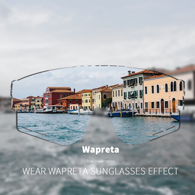 Wapreta Youth Baseball Sunglasses Men and Women Polarised Sports Sunglasses TR90 Adjustable Cycling Glasses Driving Running (C5)