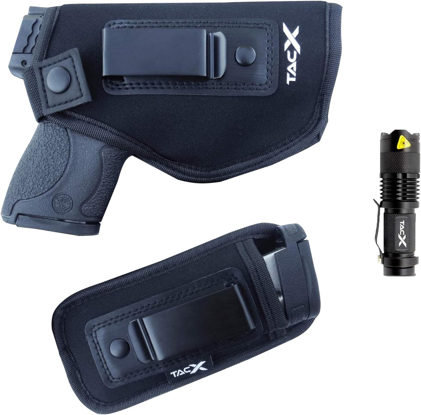 Universal IWB Holster - Concealed Carry Neoprene Bundle for S&W M&P Shield, 1911, XDS, Taurus, Glock