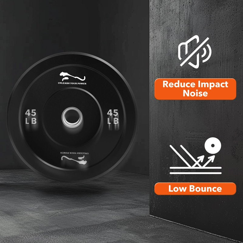 GarveeLife 30 LB Weights Bumper Plates Set,2 in Bumper Plate,Rubber Strength Training Plates for Weightlifting & Strength Training Home Gym