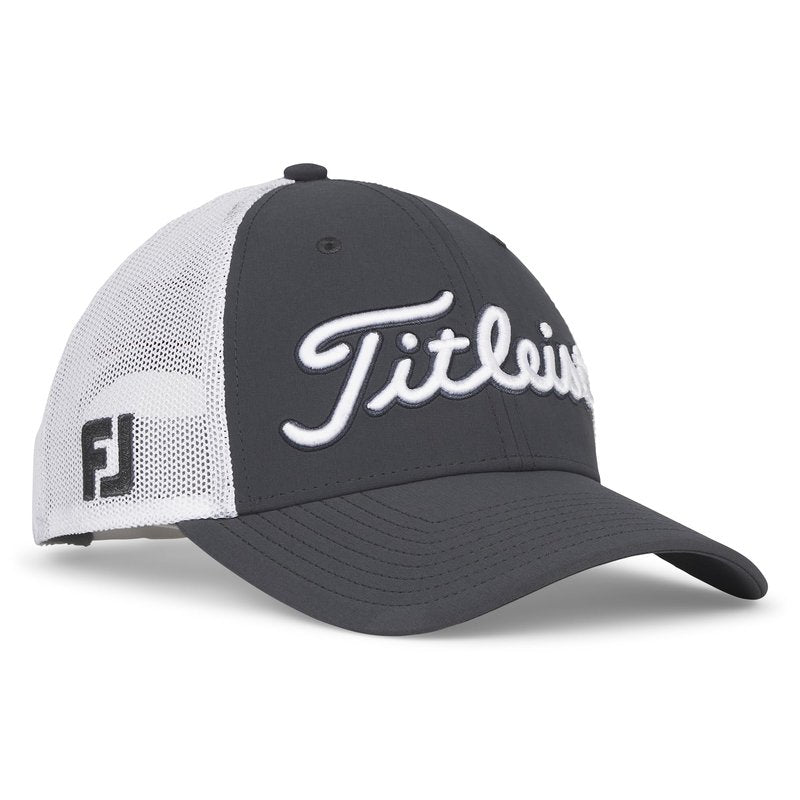 Titleist Tour Performance Mesh Golf Hat, Charcoal/White