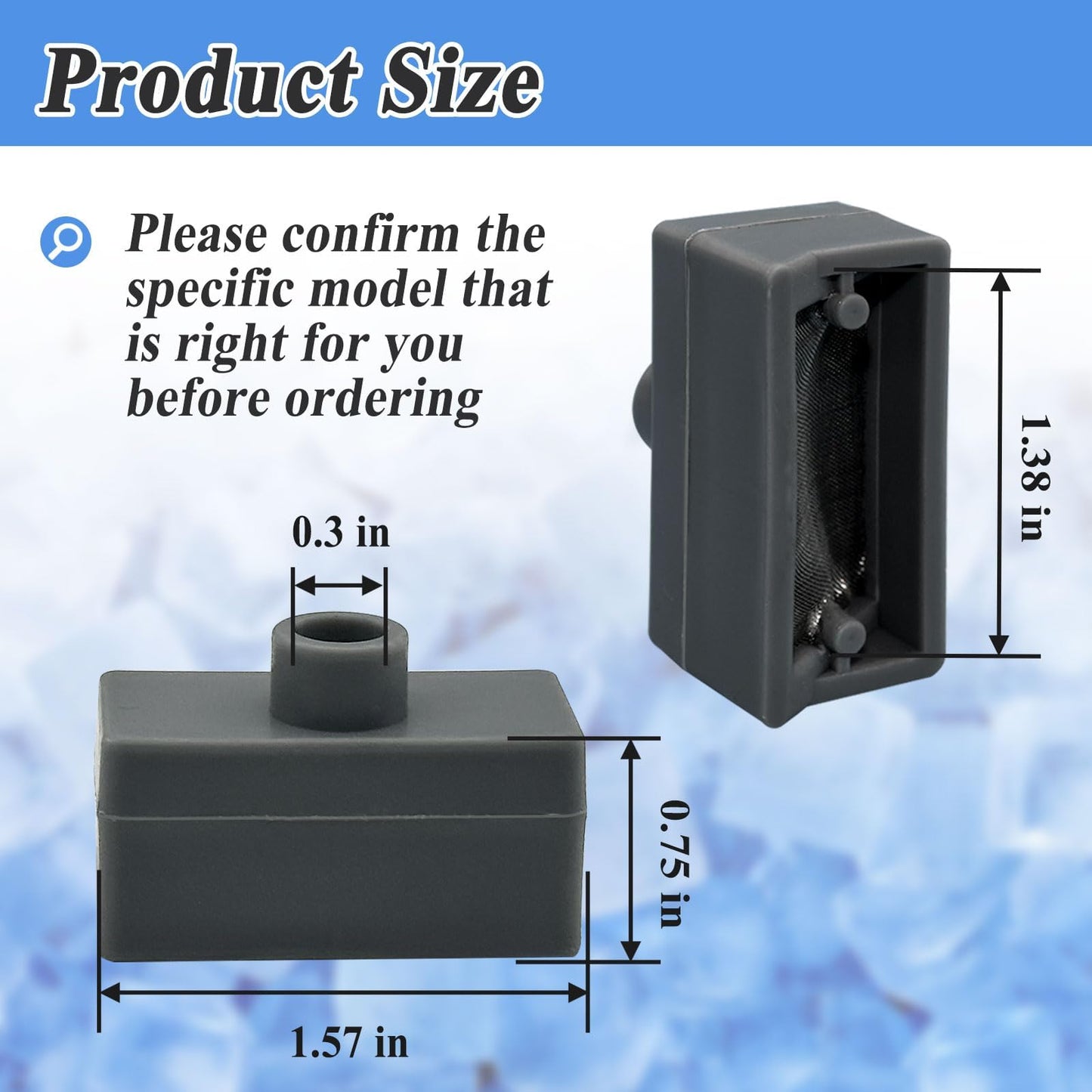 10Pcs Filter Piece Replacement Parts, Fits Ice Maker OPAL01GENSS,OPAL01GENKT, etc