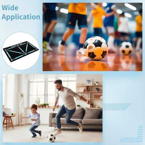 Football Footstep Training Mat, Soccer Training Mat,Football Door Mat Anti-Skid Carpet for Corner Football Field Ground, Soccer Trainer Dribble Silent Auxiliary Mat, Ball Control Training Player Equipment