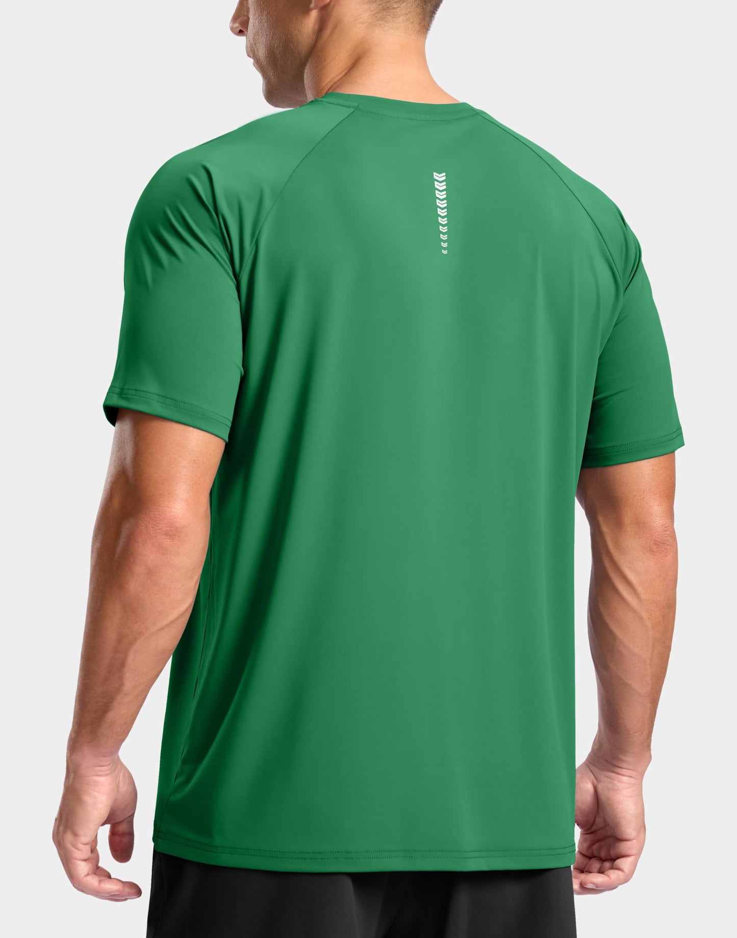 G Gradual Men's Athletic Workout T-Shirts Moisture Wicking Cooling Running Shirts Short Sleeve Performance Tee for Gym Tennis(Green,4XL)