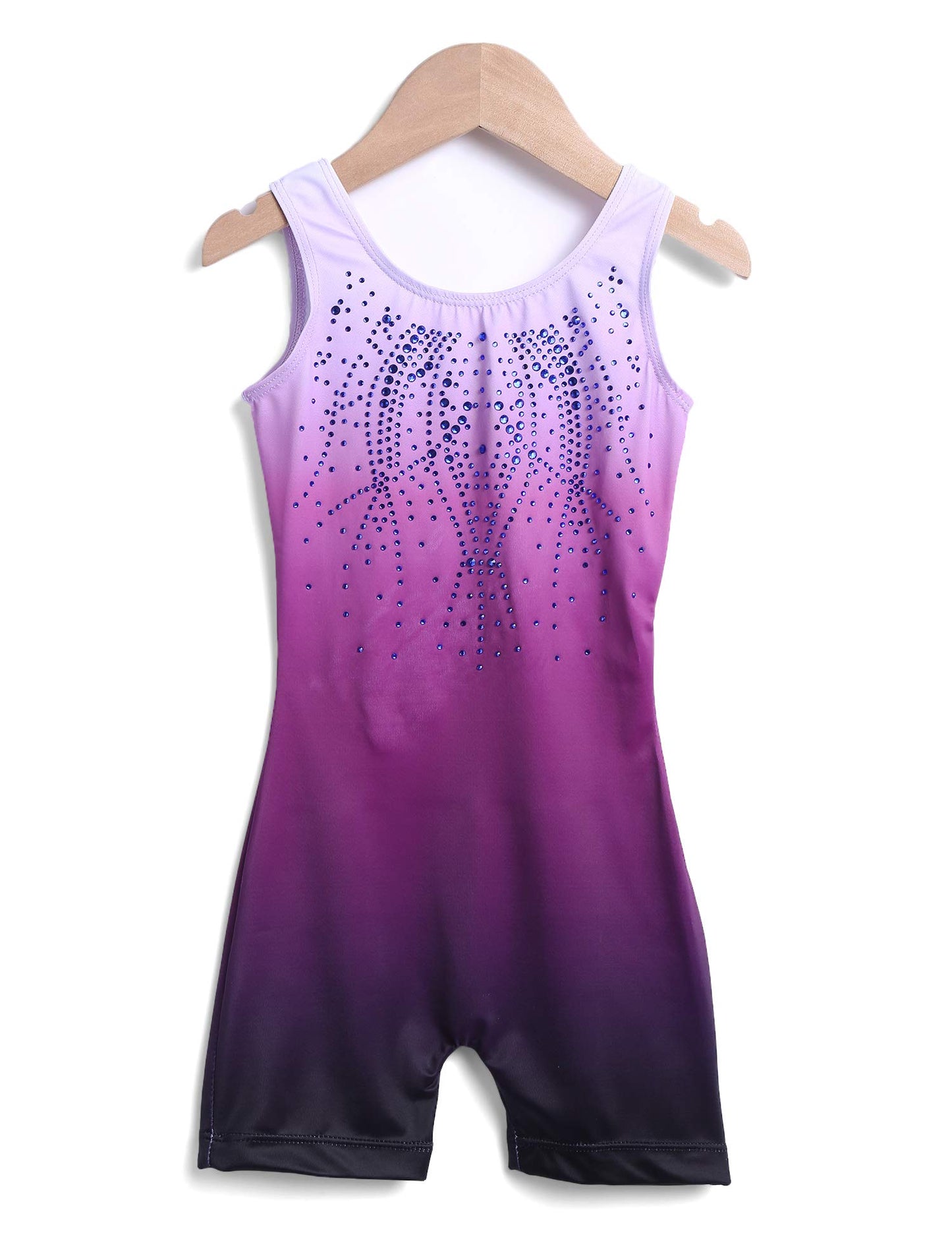 Zaclotre Kid Girls Gymnastic Leotard Sparkly Shiny Diamond Ballet Dance One Piece Outfit Dance One Piece Outfit