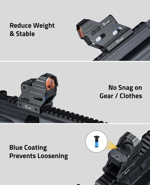 CVLIFE Red Dot Riser Mount - Reflex Sight Optic Riser Plate for Picatinny Rail | 21MM, 23MM, 25MM