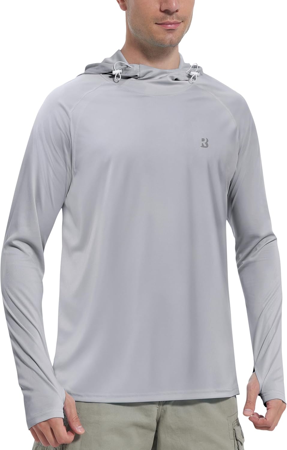 Roadbox UPF 50+ Sun Protection Hoodie - Quick Dry Long Sleeve Fishing & Hiking Shirt
