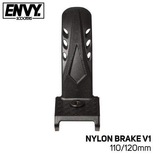 Envyscooters Nylon Brake V1 - Lightweight Pro Scooter Bolt on Brake with Spring Steel Insert for Envy Scooters and Decks - Fits 110mm to 120mm Wheels