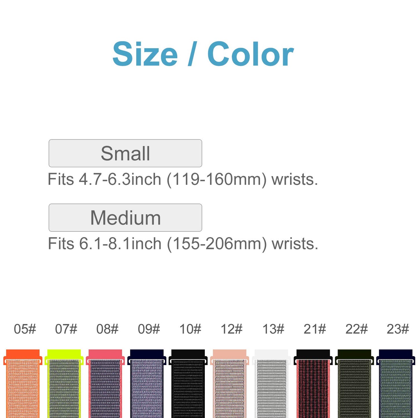 C2D JOY Compatible with Garmin Vivoactive 3 (Music) and Vivomove (HR) Replacement Band with Custom Quick Release Spring Bar, Sport Mesh Strap Nylon Weave Watchband for Sports - 10#, M (6.1-8.5 in.)