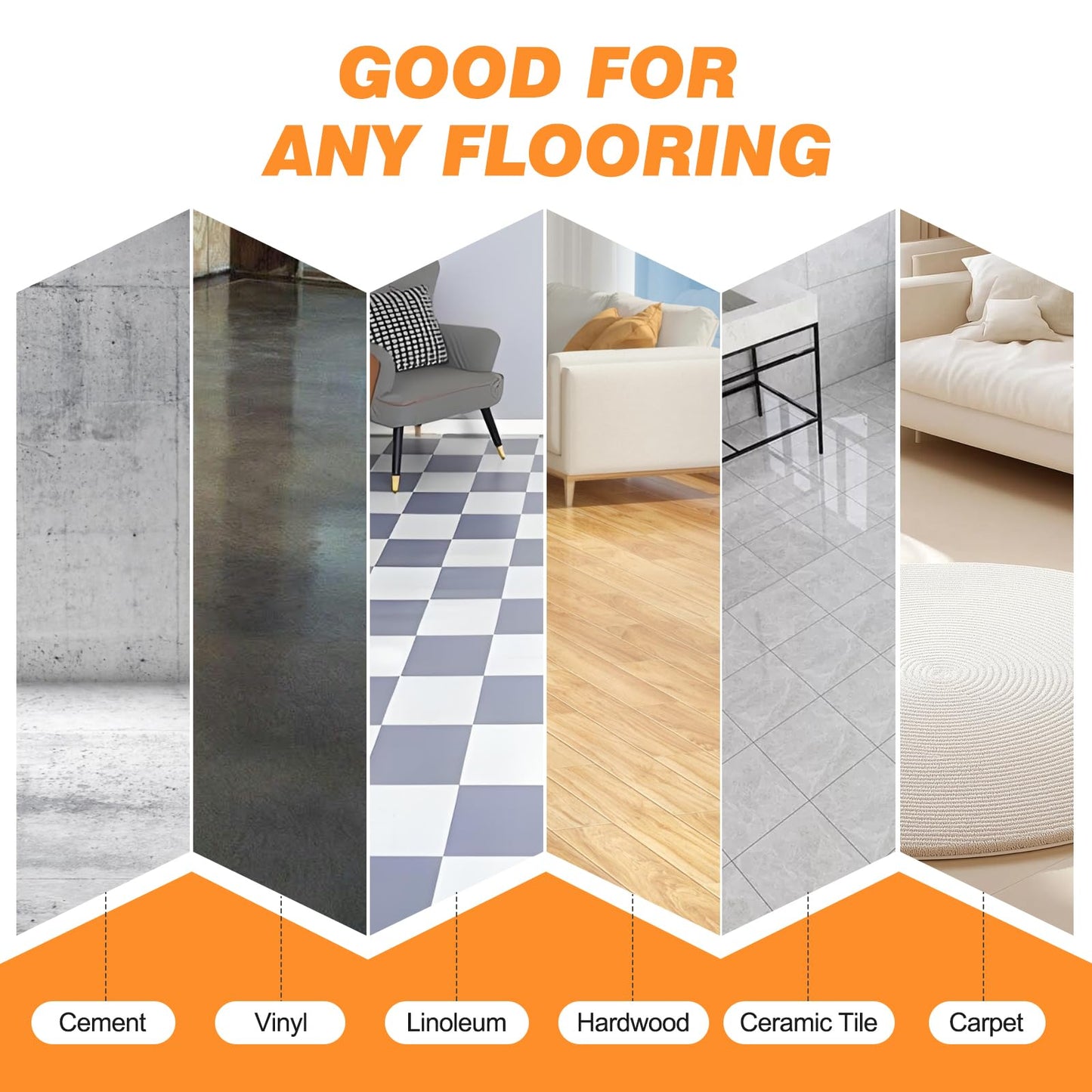 xxxHOLIC Non Slip Furniture Pads for Hardwood Floors, 4 * 4 Inch Black, Set of 4, Rubber Bed Stoppers to Prevent Sliding, Furniture Coasters for Protecting Floors from Scratches and Reduce Noise