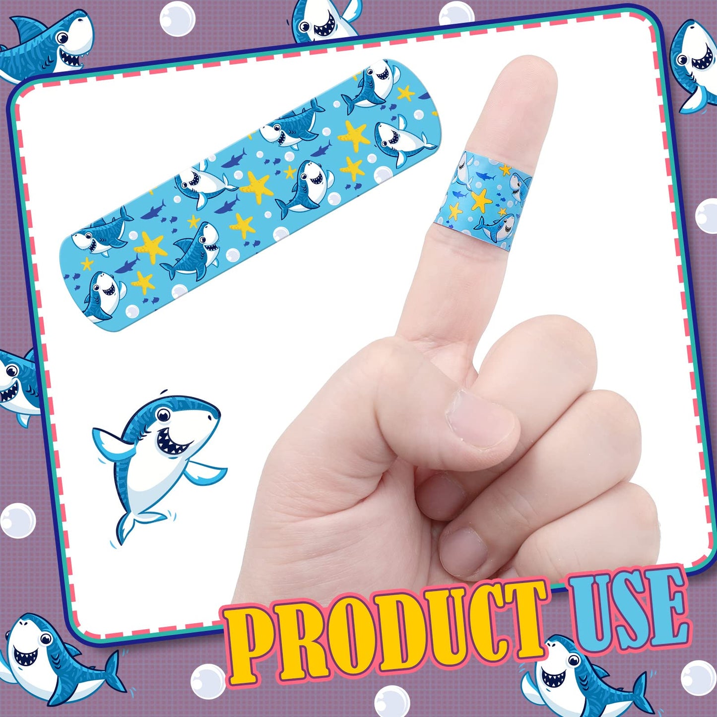 Nuanchu 6 Styles Kids Cartoon Bandages Adhesive Flexible Colorful Cute Cartoon Bandages Waterproof Breathable Protect Scrapes and Cuts for Girls Boys Children Toddlers(240 Pcs)