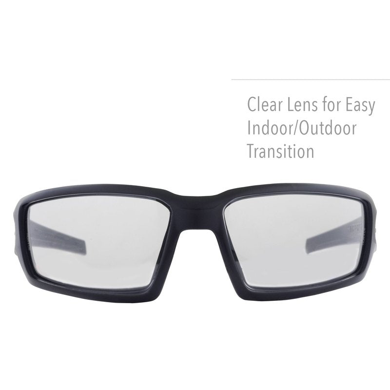 Howard Leight Hypershock Shooting Safety Eyewear, Black Frame, Clear Lens with Uvextreme Plus Anti-Fog Lens Coating (R-02220)