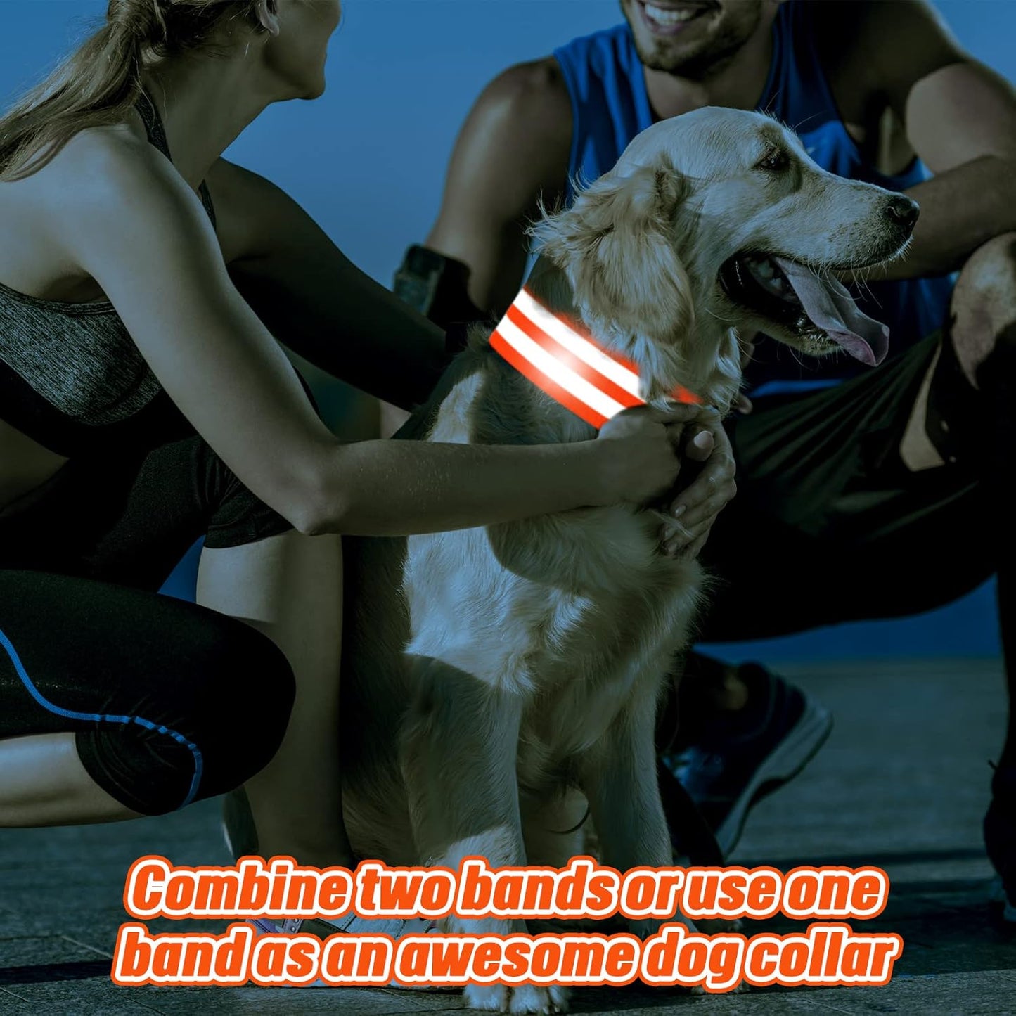 Zubebe Reflective Bands - 48 High Visibility Safety Straps for Wrist, Arm, Ankle, Leg | Ideal for Night Walking, Cycling, Running