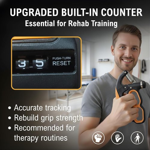 Grip Strength Trainer - Adjustable 22-330Lbs Resistance | Heavy-Duty Forearm & Finger Exercise Tool