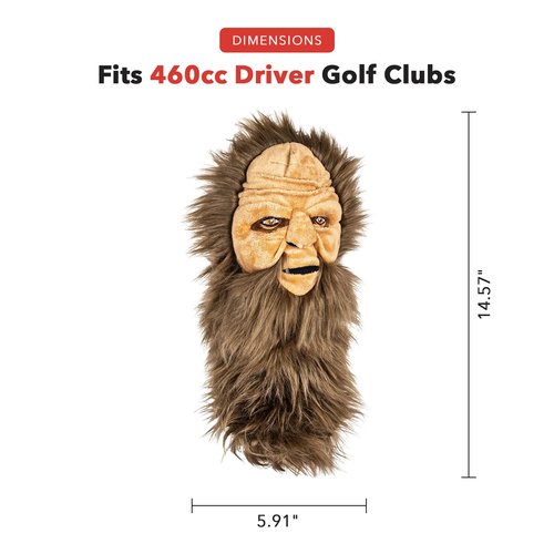 Daphne's Headcovers Sasquatch Driver Headcover | Premium Driver Headcovers | Funny Golf Club Covers | Stylish Protection for Your Clubs | Men's Golf Gear | Driver Headcover for Men and Women