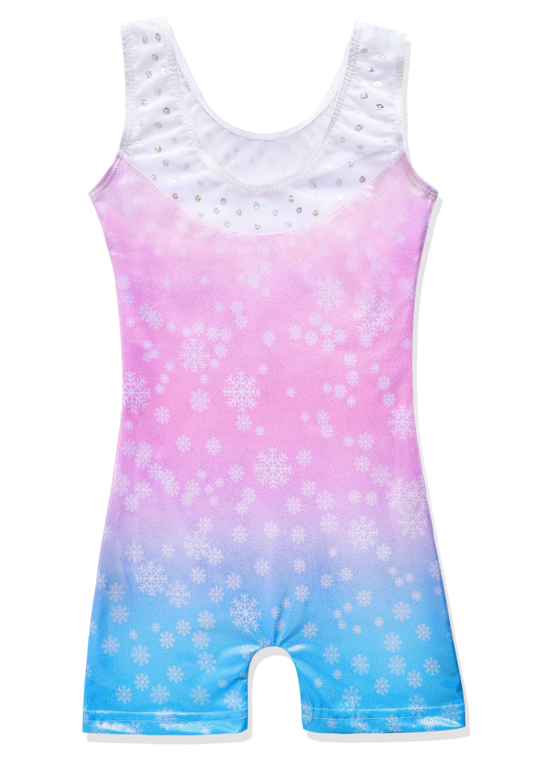 DAXIANG Gymnastics Leotards for Girls Leotard for Girls Gymnastics Outfit Shorts Dance Unitard Biketards Hot Blue Pink Stars