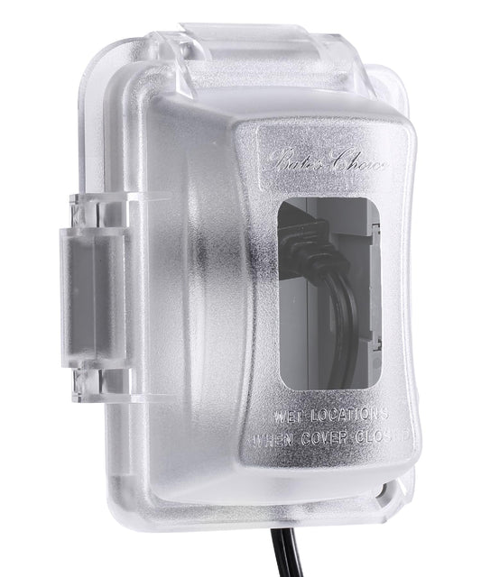 Bates- Weatherproof Electrical Outlet Cover, 1-Gang, Outdoor Plug Cover