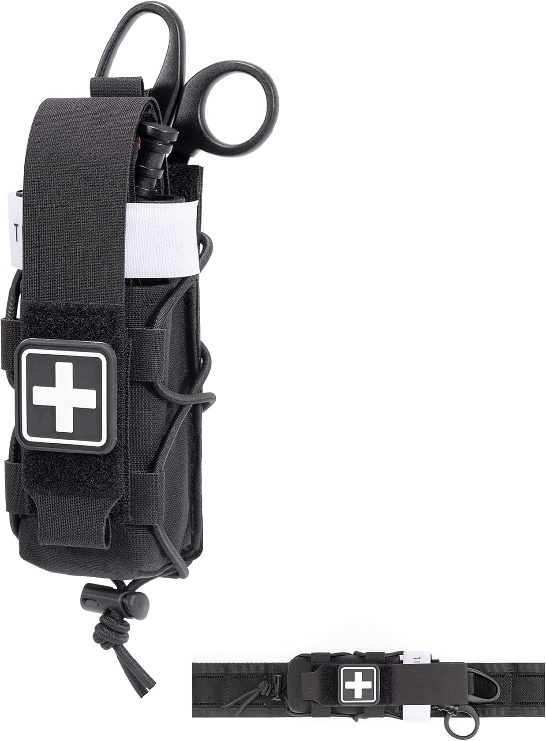 Tactical Tourniquet Holder by [Brand Name] - Adjustable Molle Pouch for Belt & Vest | Scissor Holster & EDC Tool Storage