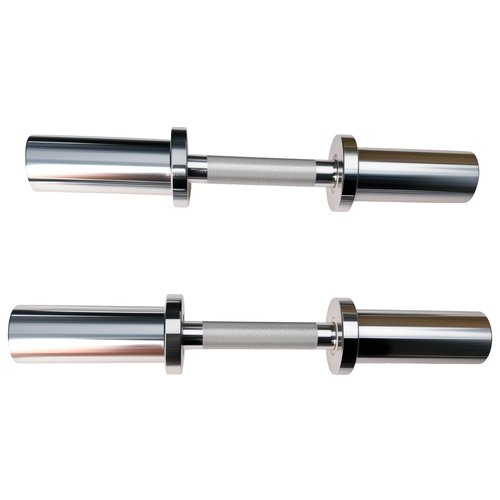 Rivotrance Olympic Dumbbell Handle, Loadable Dumbbell Bars for 2 Inch Olympic Weight Plates, Ideal for Home Gym Strength Training