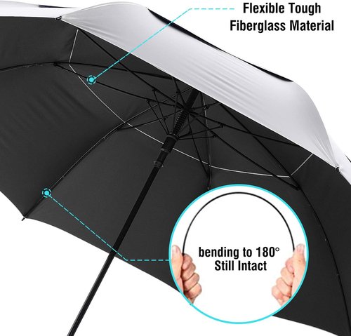 G4Free 72-Inch Golf Umbrella - UV Protection, Auto Open, Windproof Design | Oversized Double Canopy