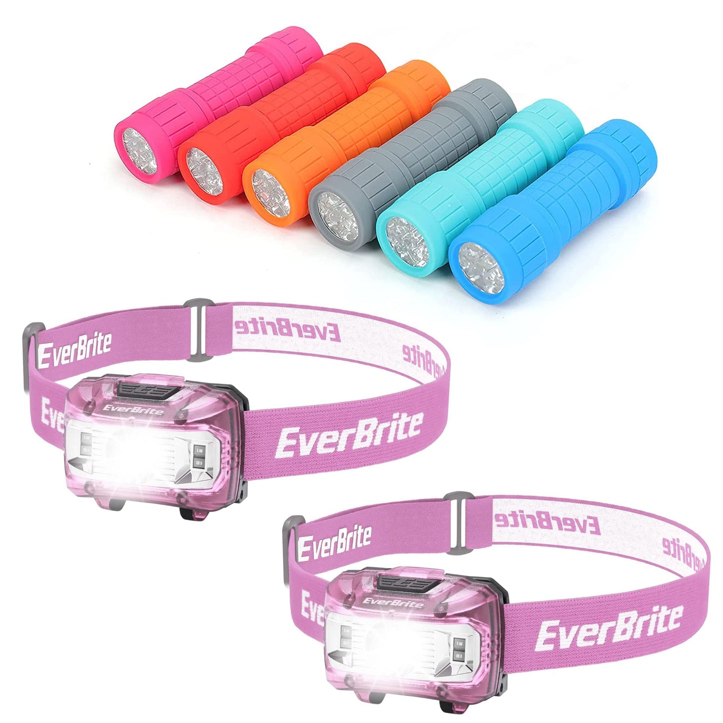 EverBrite 6-Pack LED Flashlight and 2-Pack LED Headlamp