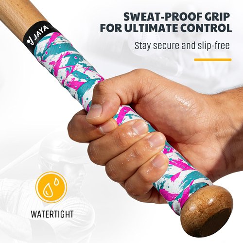 JAYA Bat Grip Tape - 2-Pack Non-Slip, Sweat-Wicking PU Wrap in Mixed Colors | 1.1mm Thickness, 1100 x 27mm