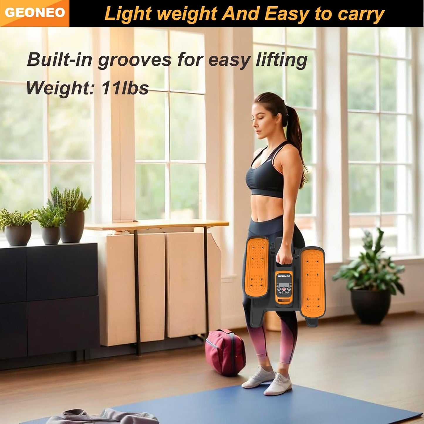 Under Desk Elliptical | Electric Exerciser for Seniors - Quiet, Compact Design with Remote Control & 12 Speeds