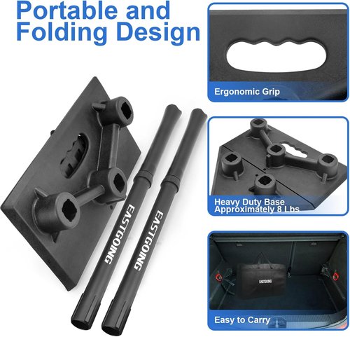Eastgoing Heavy Duty Baseball Batting Tee - Adjustable 5-Position Design for All Ages | Portable Softball Hitting Tee