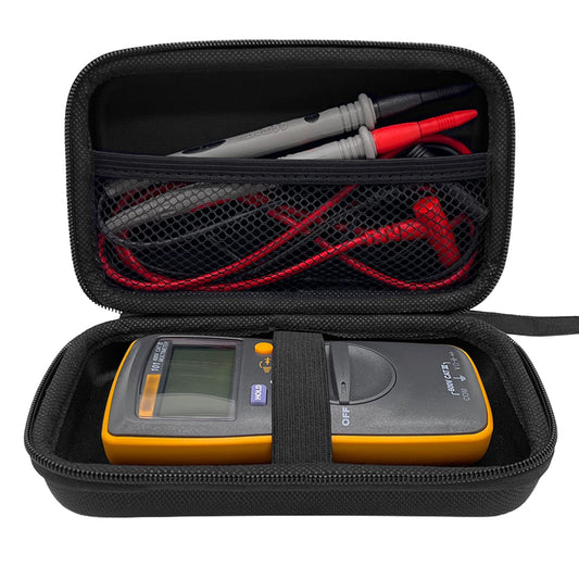 ICIMBI Case for Fluke 101/106/107 Handheld Digital Multimeter, EVA Drop-Resistant Meter Case(Case Only), Black