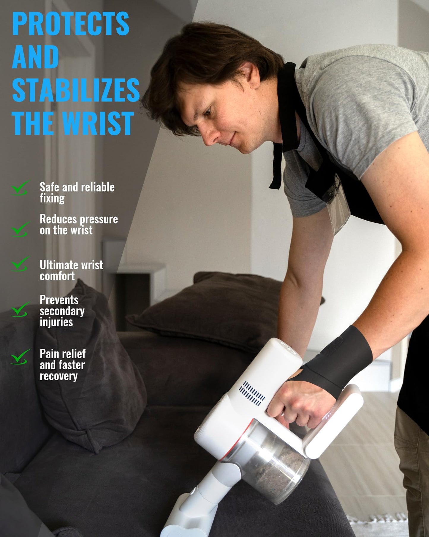 OPOX Wrist Brace, Carpal Tunnel Wrist Brace, Wrist Wraps for Arthritis, Tendonitis, Wrist Joint Pain, Ultra-Thin Elastic, Ultra-Breathable, Ultra-Comfortable Material, Suitable for Women & Men, Suitable for Both Right & Left Hands