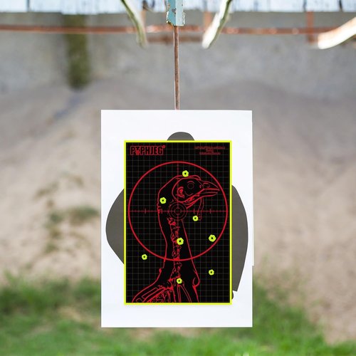 Fluorescent Splatter Turkey Targets - Highly Visible Shotgun Target Stickers for Practice | 9.5x14.5” (10/25/50 Pcs)