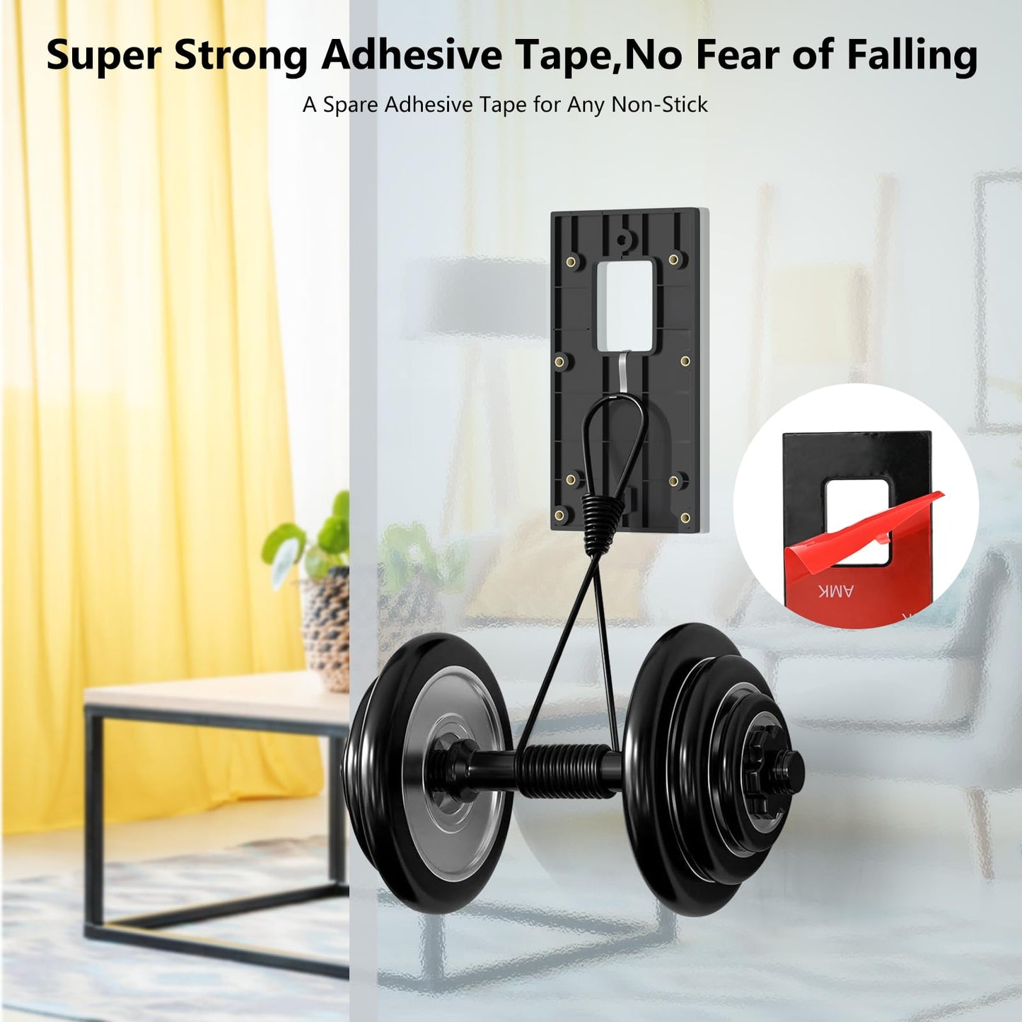 No Drill Doorbell Mount Compatible with Ring Battery Doorbell Plus/Pro/1/2/3/3 Plus/4/(2020 Release), Doorbell Holder Accessories for Houses Apartment Door with A Spare Adhesive